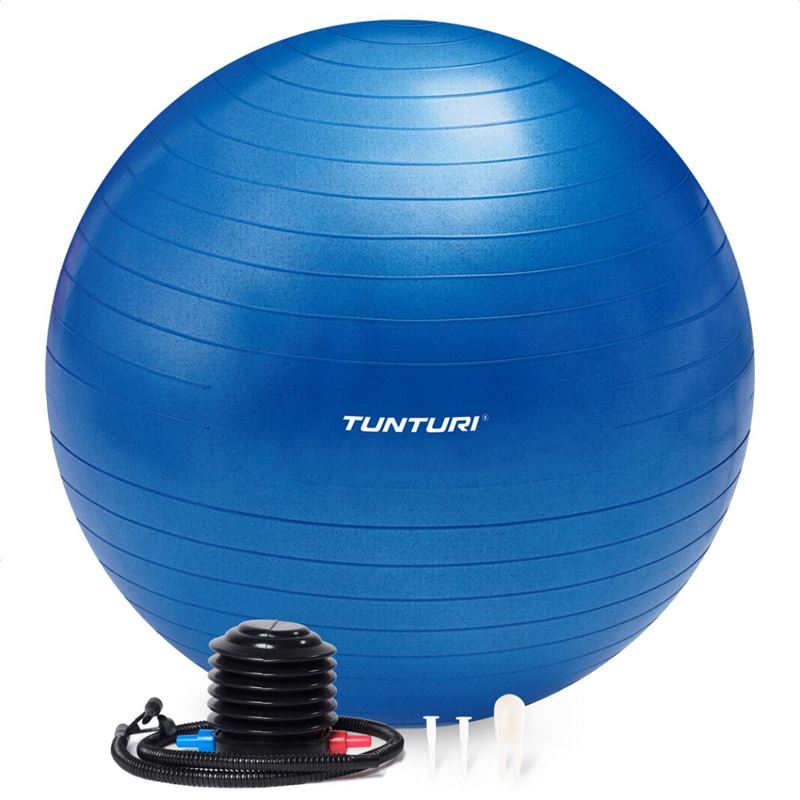 TUNTURI GYMBALL 55 CM BLUE ANTI BRUST