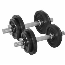 TUNTURI DUMBBELLSET 20 KG, WITH 2 BAR SCREW (KIT PESAS)