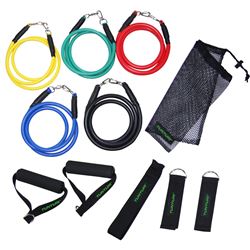 TUNTURI EXERCISE MULTIFUNCTION RESISTANCE TUBE SET (SET RESI