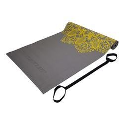TUNTURI PVC YOGAMAT 4MM ANTRACITE WITH PRINTED (ALFOMBILLA Y