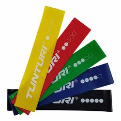 TUNTURI MINI RESISTANCE BAND SET 5PCS (SET BANDAS RESIST)
